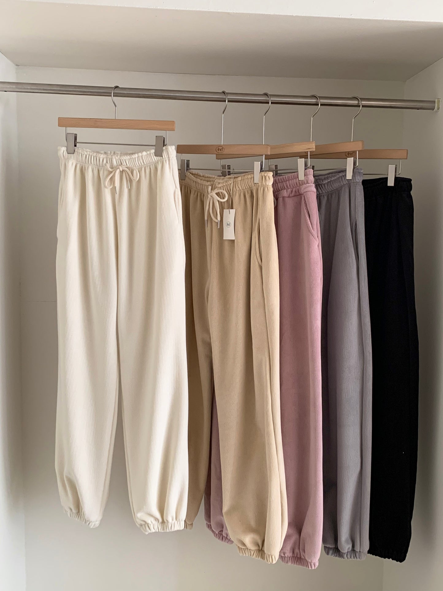 Brushed Fleece Corduroy Jogger-Pants