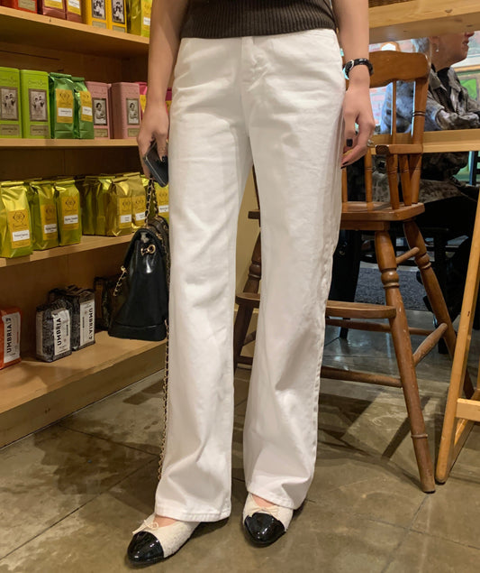 (Fleece-lined) Straight Wide Cotton Pants