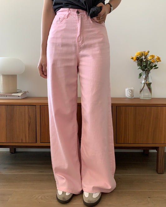 Linen Slim Wide Pants