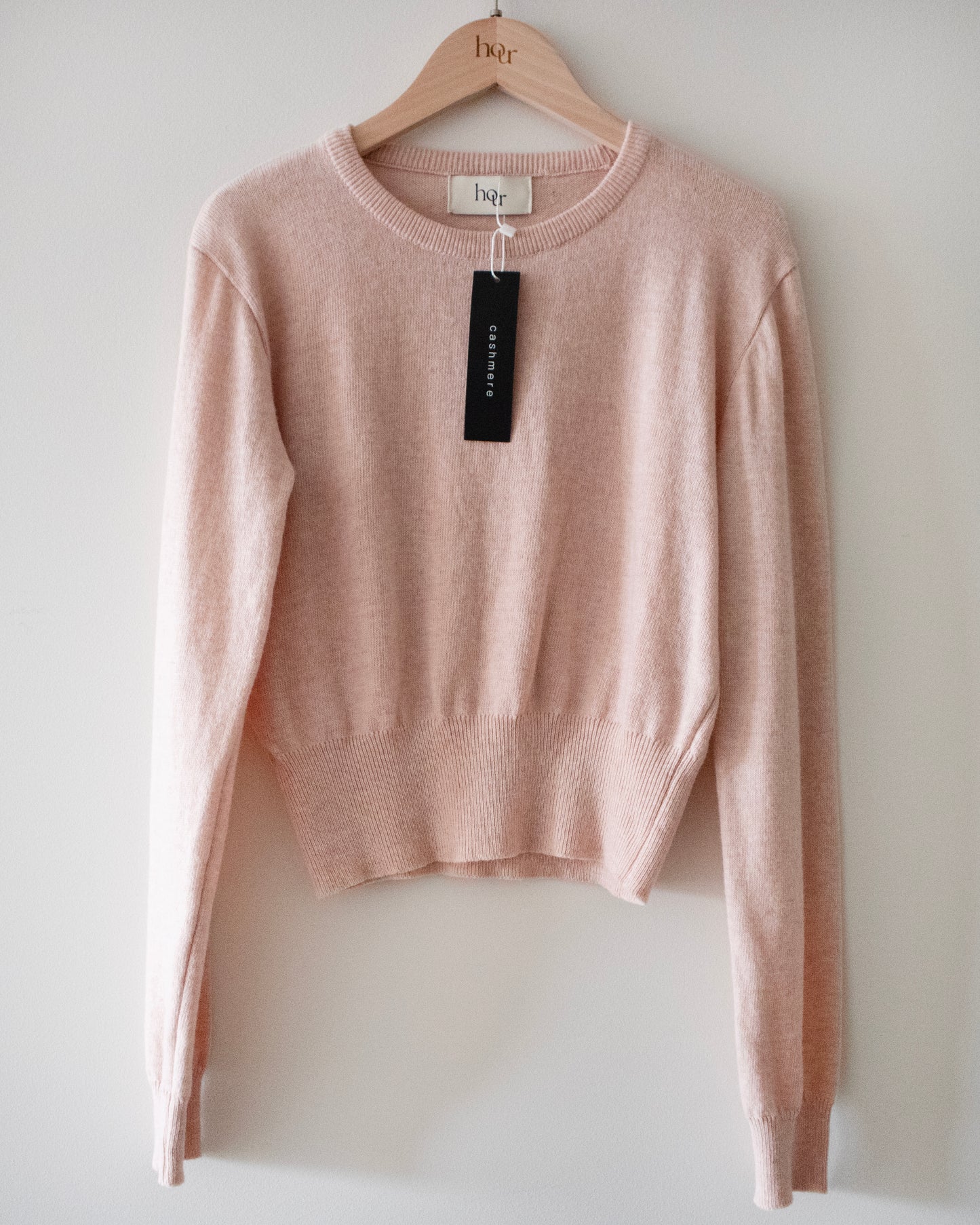 (Cashmere) Round Neckline Knit Sweater