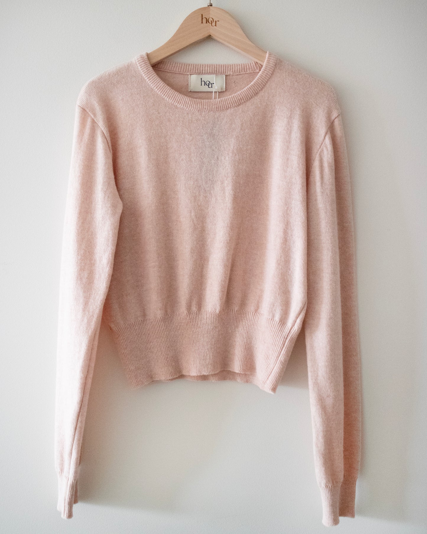 (Cashmere) Round Neckline Knit Sweater