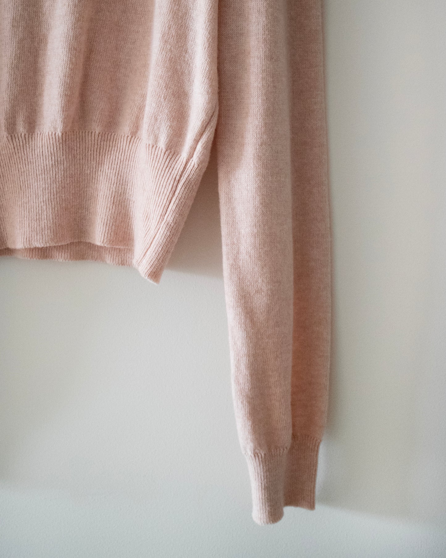 (Cashmere) Round Neckline Knit Sweater