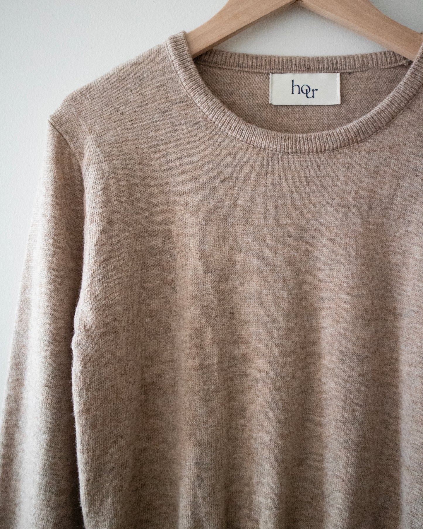 (Cashmere) Round Neckline Knit Sweater