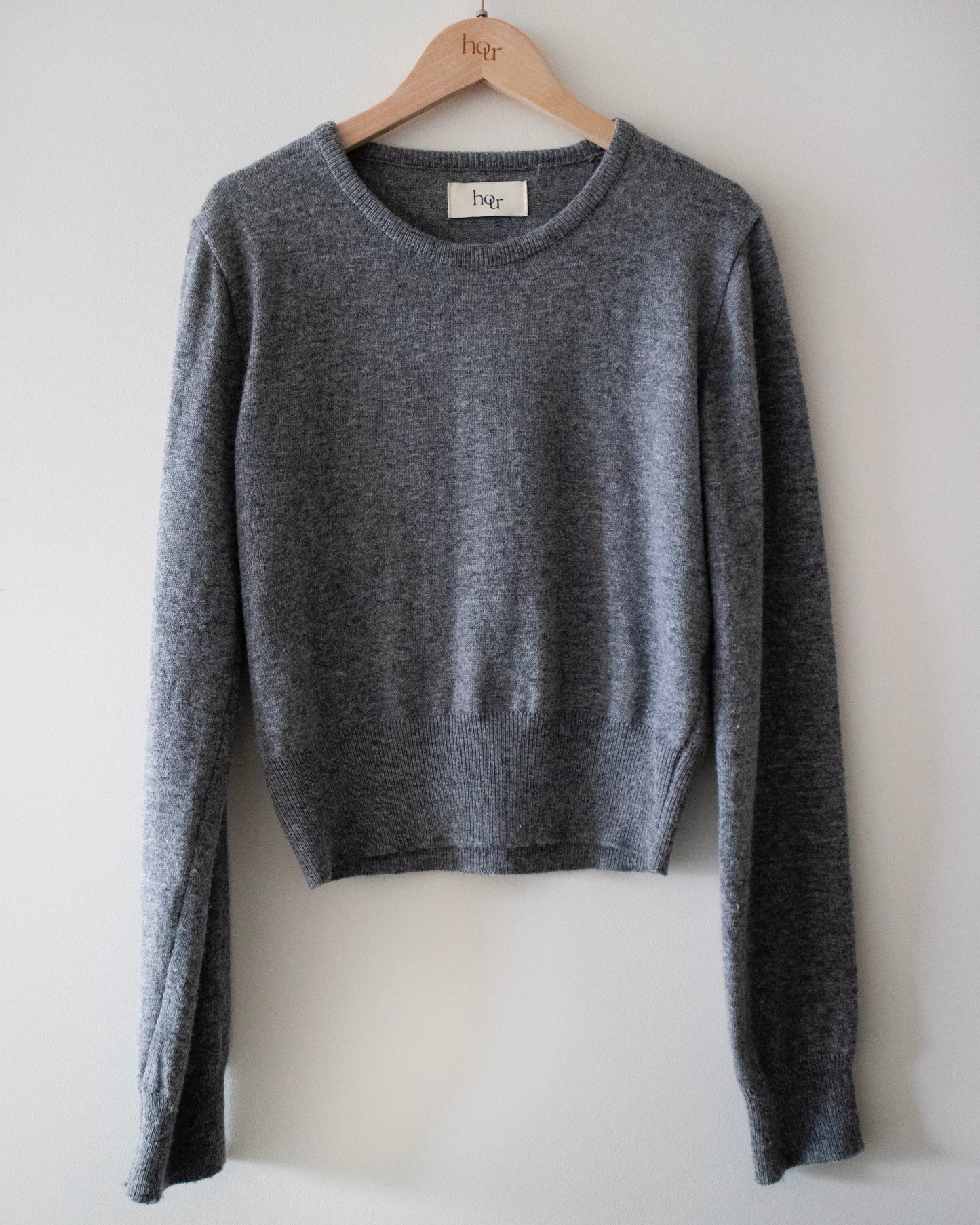 (Cashmere) Round Neckline Knit Sweater